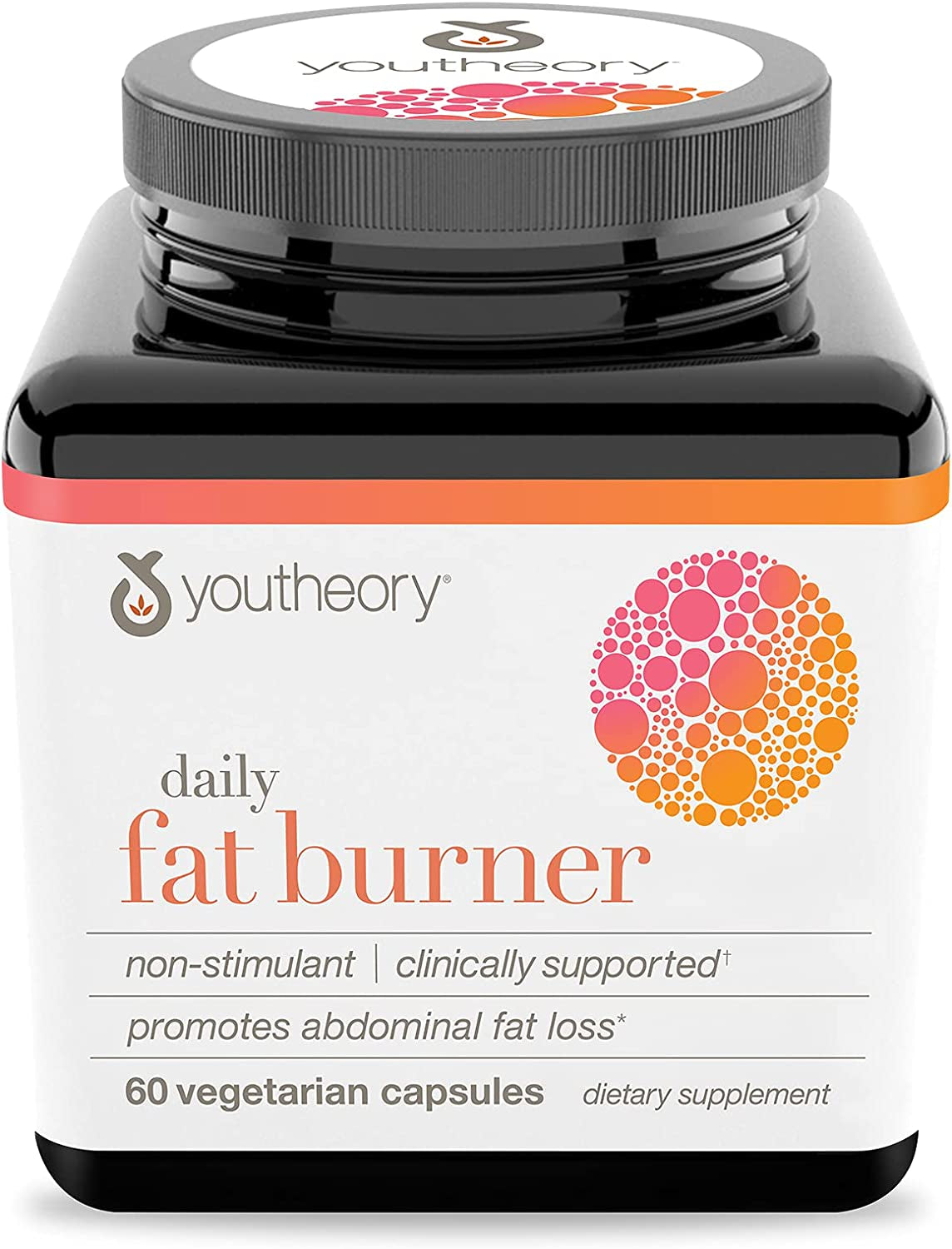 Youtheory Daily Fat Burner Vegetarian Capsules, Healthy Weight Management, 60 Ct, Collagen Powder Unflavored, 10 Ounce Bottle