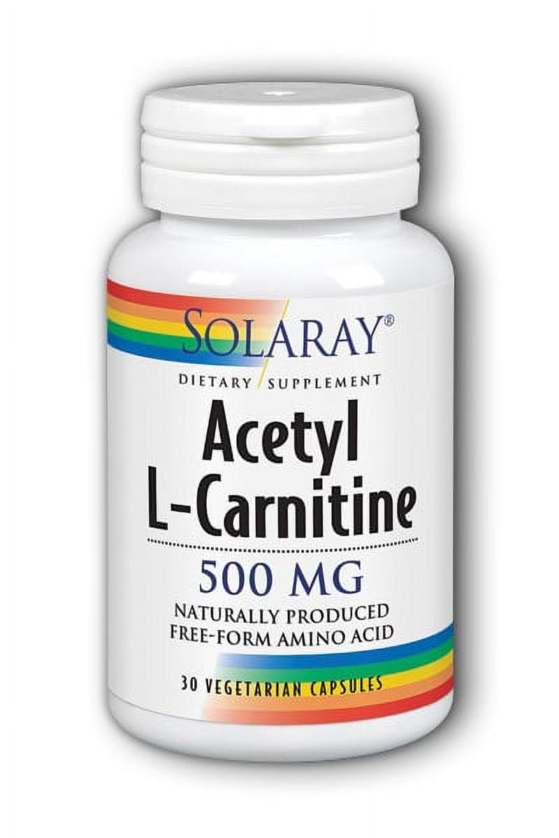 Solaray Acetyl L-Carnitine 500 MG Capsules, 30 Ct