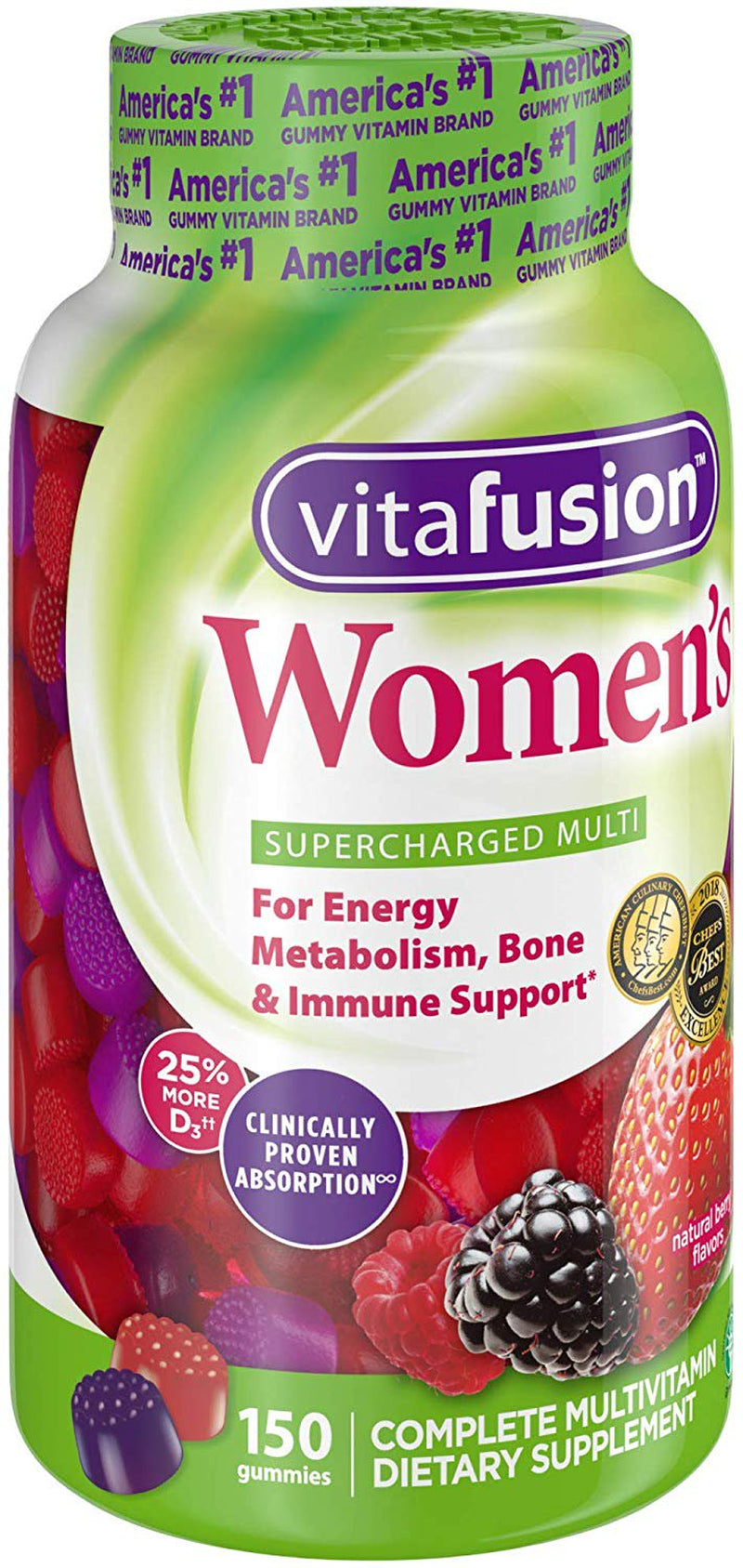 Vitafusion Womens Multi Natural Berry -- 150 Gummies