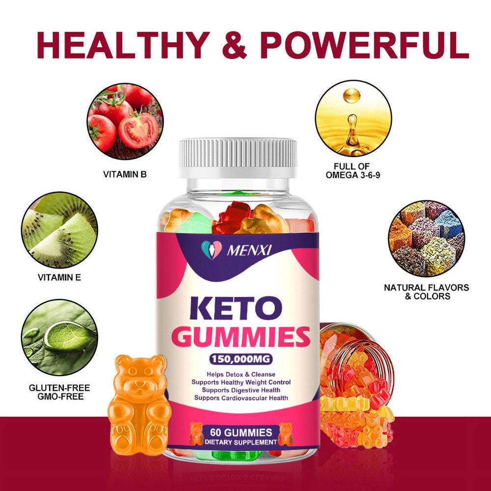 Keto ACV Gummy for Advanced Weight Loss - Apple Cider Vinegar Diet Supplement - Sugar Free (60 Gummies)