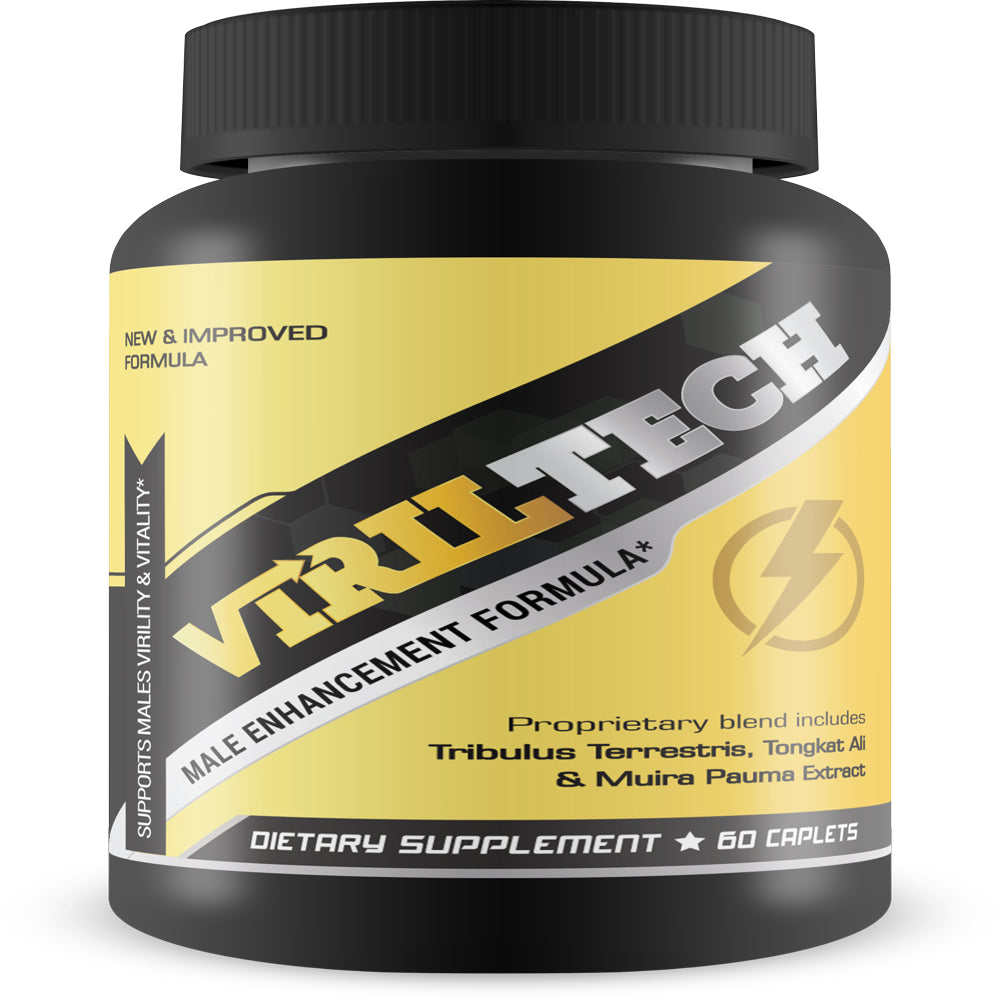 Viril Tech- Supports Male Virility & Vitality- with Horny Goat Weed, Tongkat and Saw Palmetto Extract- 60 Caplet Dietary Supplement