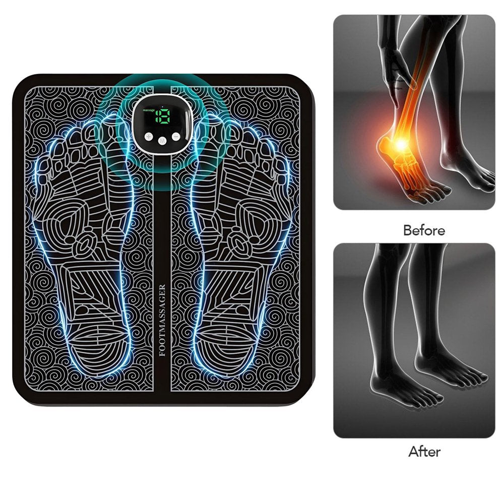 Weloille Foot Massager for Neuropathy Feet, Whole Body Massager for Neuropathy, Foot Massager for Circulation and Pain Relief, for Those Who Stand and Work All Day (8 Modes, 19Th Gear)