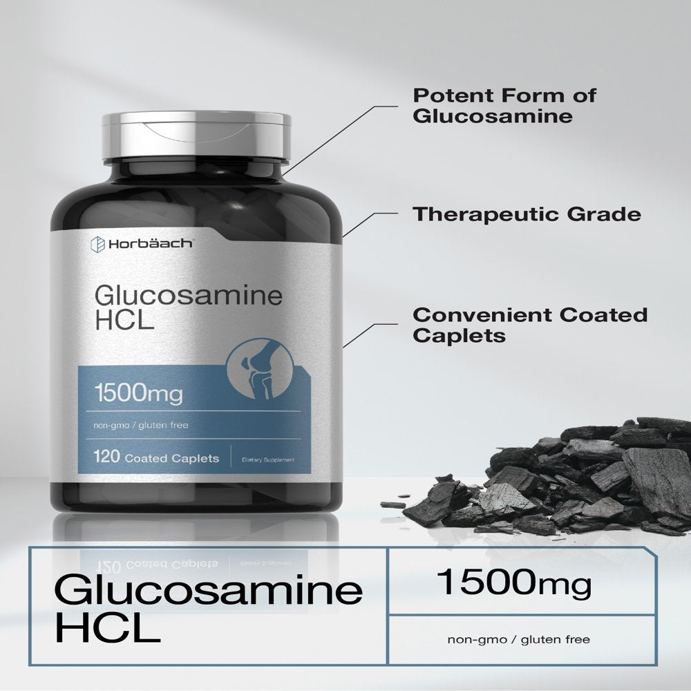 Glucosamine Hcl | 1500Mg | 120 Caplets | by Horbaach