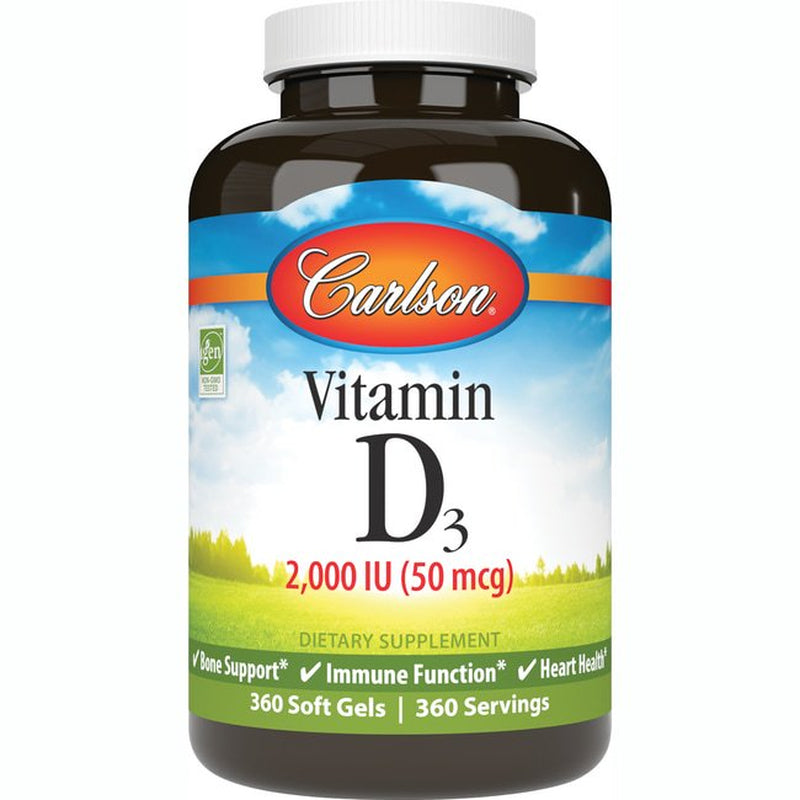 Carlson Labs - Vitamin D3 2000 IU - 360 Softgels