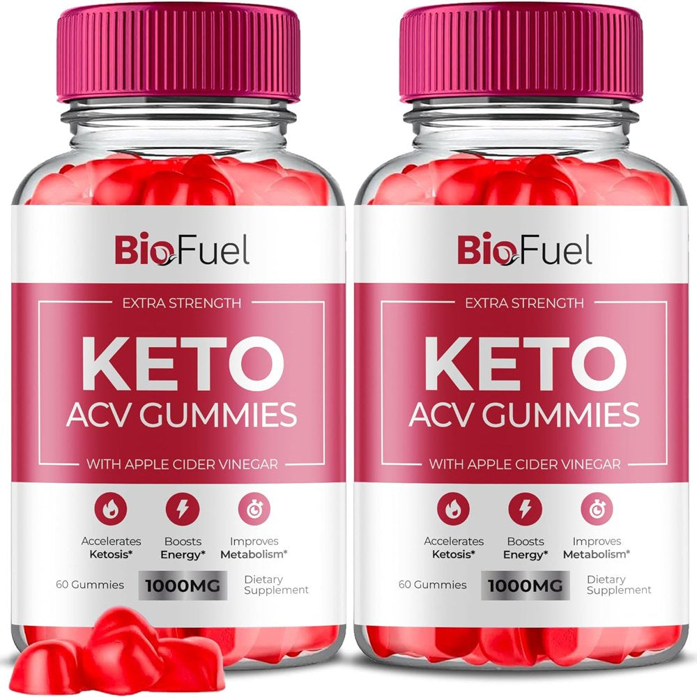 (2 Pack) Biofuel Keto ACV Gummies - Apple Cider Vinegar Supplement for Weight Loss - Energy & Focus Boosting Dietary Supplements for Weight Management & Metabolism - Fat Burn - 120 Gummies