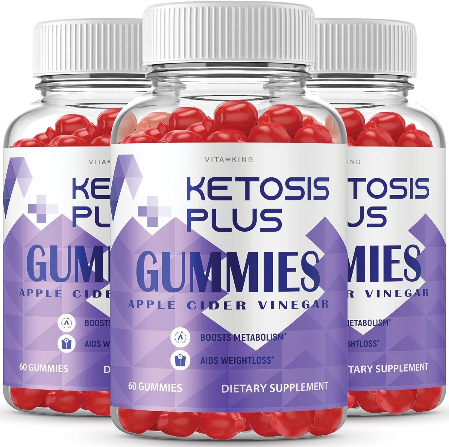 Vitaking (3 Pack) Ketosis plus Gummies Ketosis plus Gomitas Ketosis plus ACV Gummies Ketosis plus Gummy S (180 Gummeis)