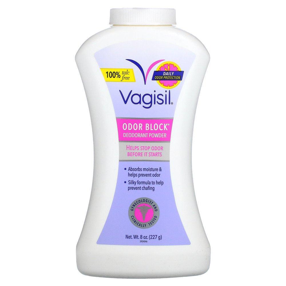 Vagisil, Odor Block Deodorant Powder, 8 Oz (227 G)