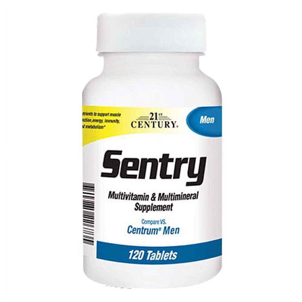 21 St Century Sentry Multivitamin and Multimineral Supplement Tablets for Men, 120 Ea, 2 Pack