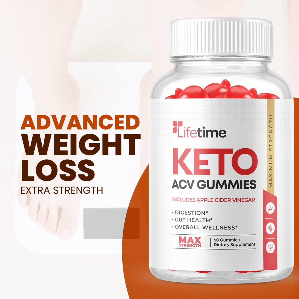 (5 Pack) Lifetime Keto ACV Gummies - Supplement for Weight Loss - Energy & Focus Boosting Dietary Supplements for Weight Management & Metabolism - Fat Burn - 300 Gummies