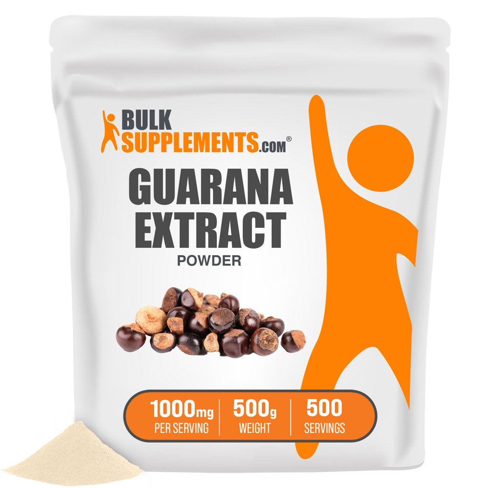 Bulksupplements.Com Guarana Extract Powder, 1000Mg - Guarana for Cognitive Support (500G - 500 Servings)