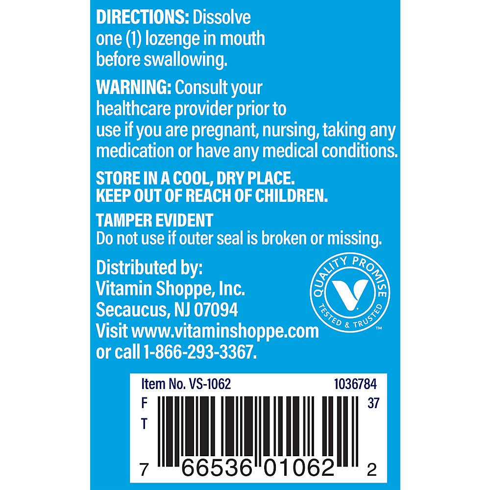 Vitamin B12 1,000Mcg - Supports Energy Production, Once Daily Dietary Supplement - Vitamin B-12 (As Cyanocobalamin), Gluten & Dairy Free (100 Lozenges) by the Vitamin Shoppe