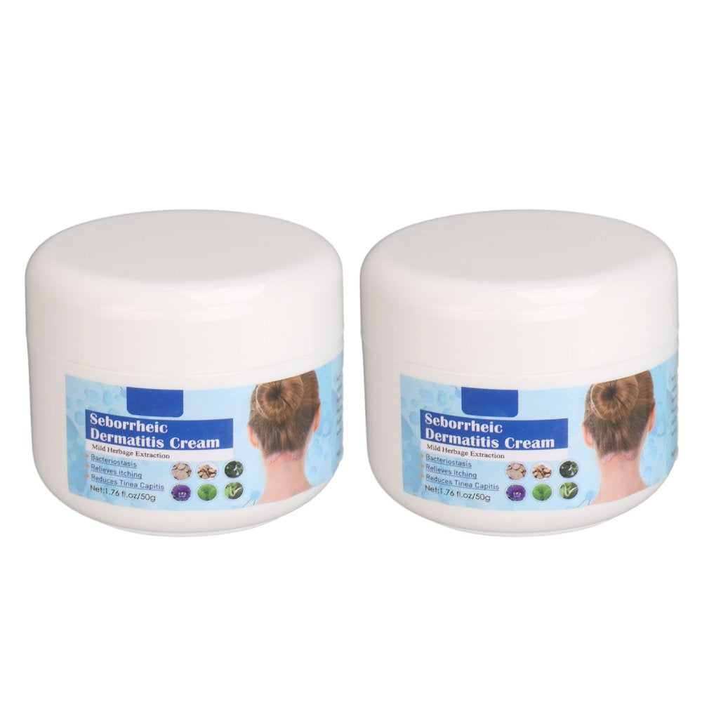 Seborrheic Dermatitis Cream, Scalp Treatment Cream 2Pcs Mild 1.8Oz Reduce Itching for Dry Skin