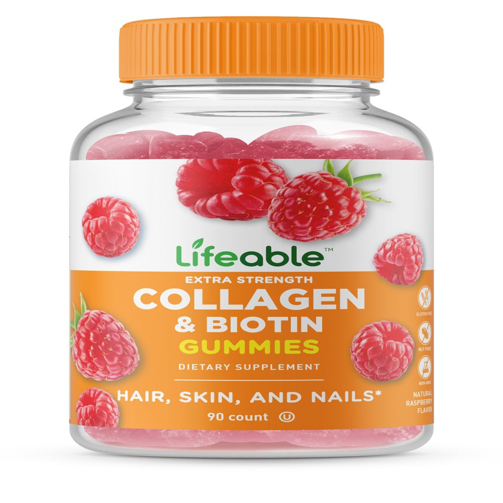 Lifeable Collagen and Biotin - 90 Gummies