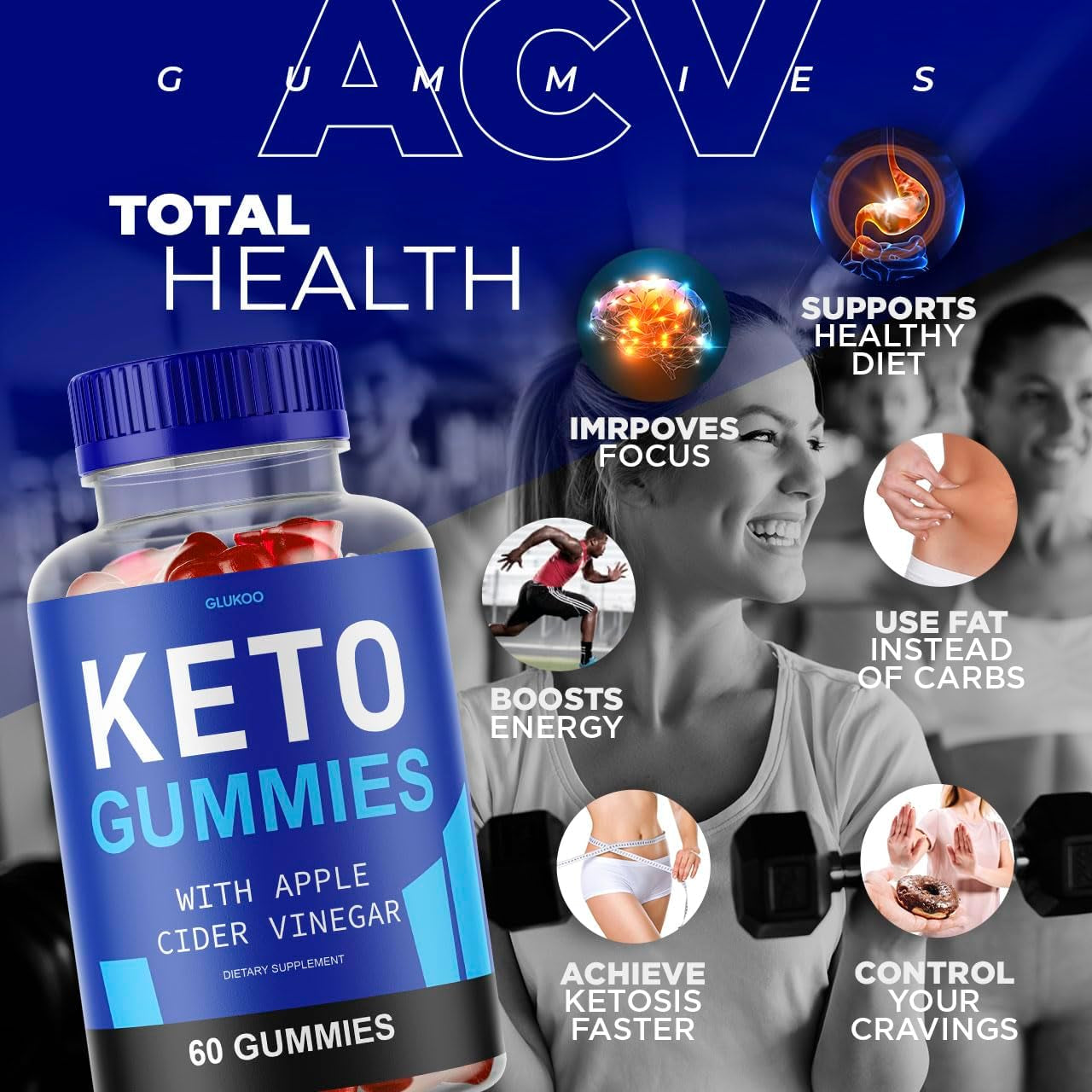 (3 Pack) Kickin Keto ACV Gummies, Kickinketo ACV Gummies Advanced Weight Loss, Kickinketo, Kickin Gummies, Kickin, Kickingummies, Kicking Keto, Tank, K3, for 90 Days