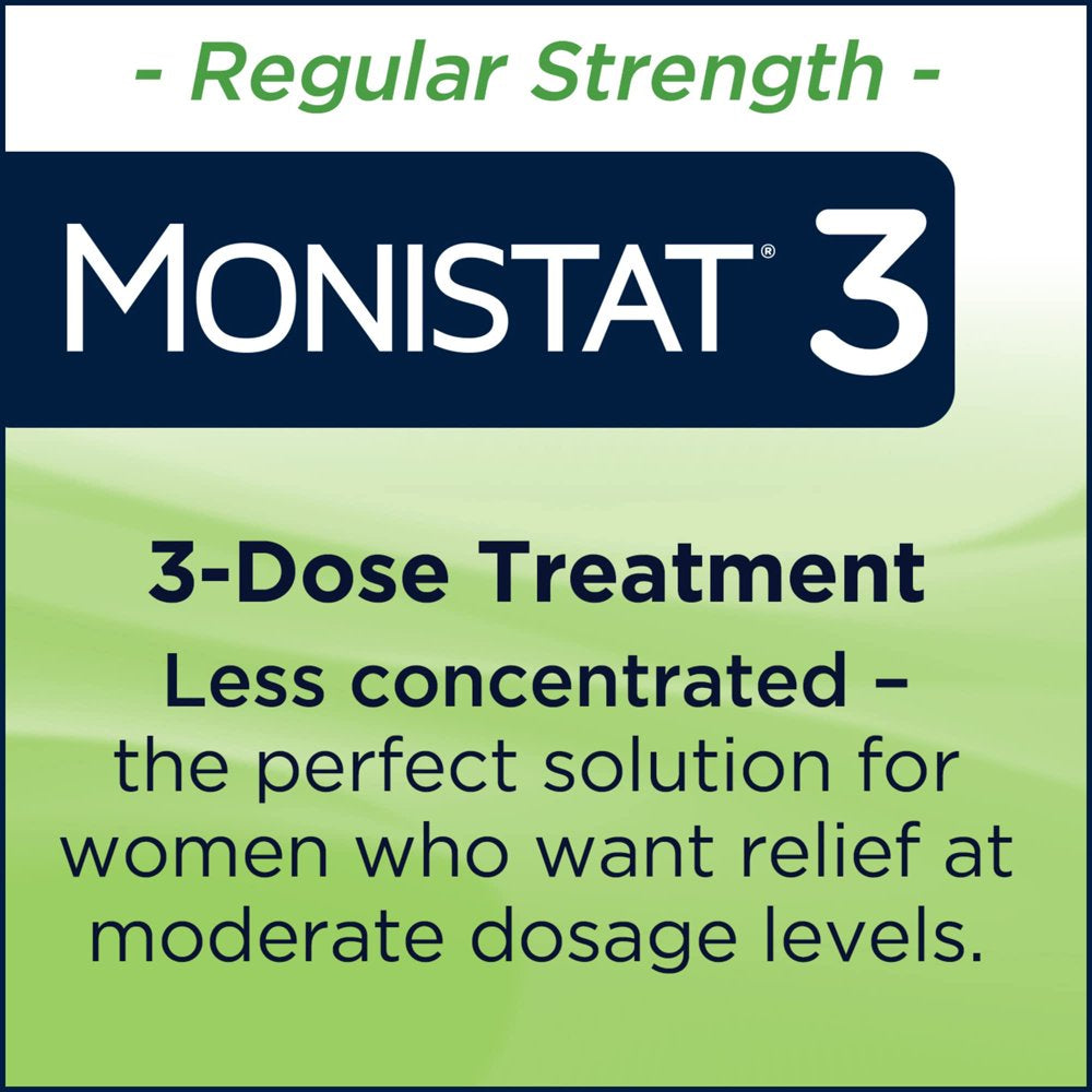 Monistat 3 Day Yeast Infection Treatment for Women, 3 Miconazole Cream Filled Applicators