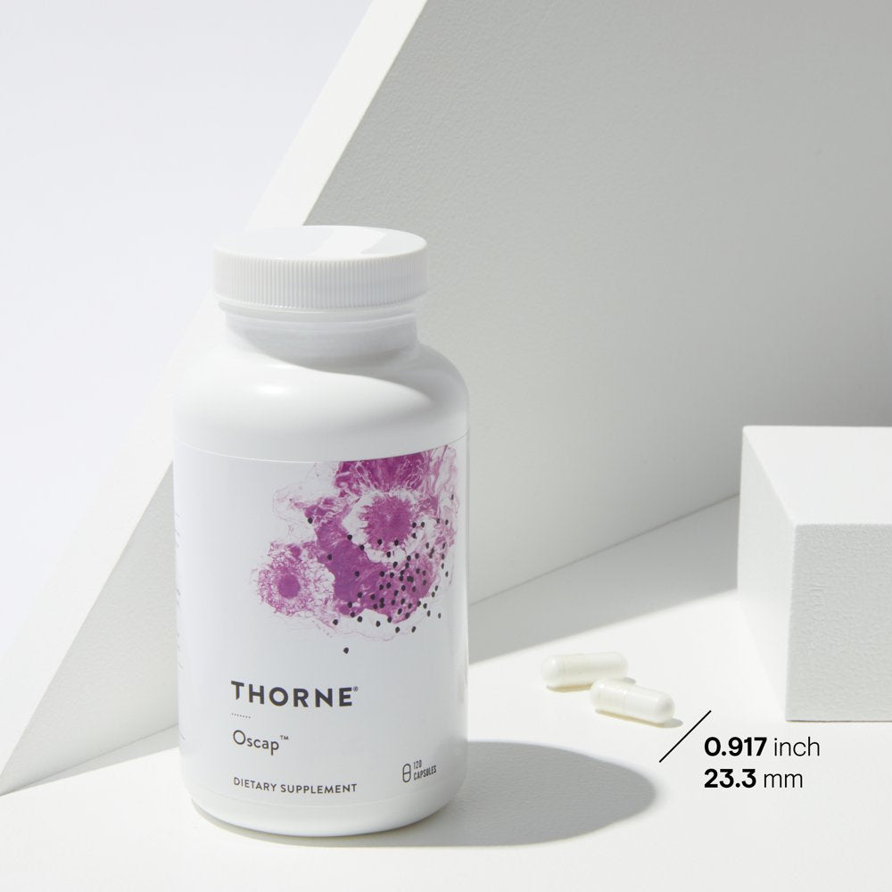 Thorne Advanced Bone Support‡, (Formerly Oscap), Bone Health Supplement with Calcium and Vitamin D, 120 Capsules