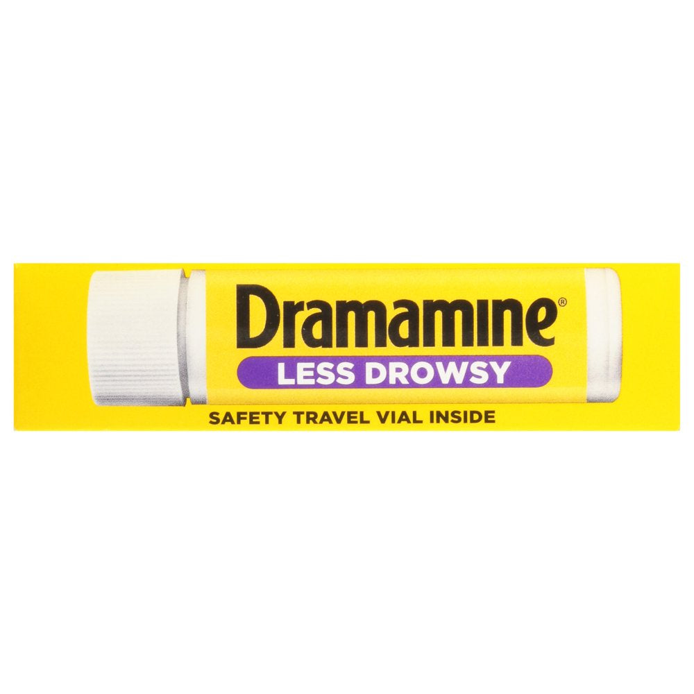 Dramamine All Day Less Drowsy, Motion Sickness Relief, 8 Count