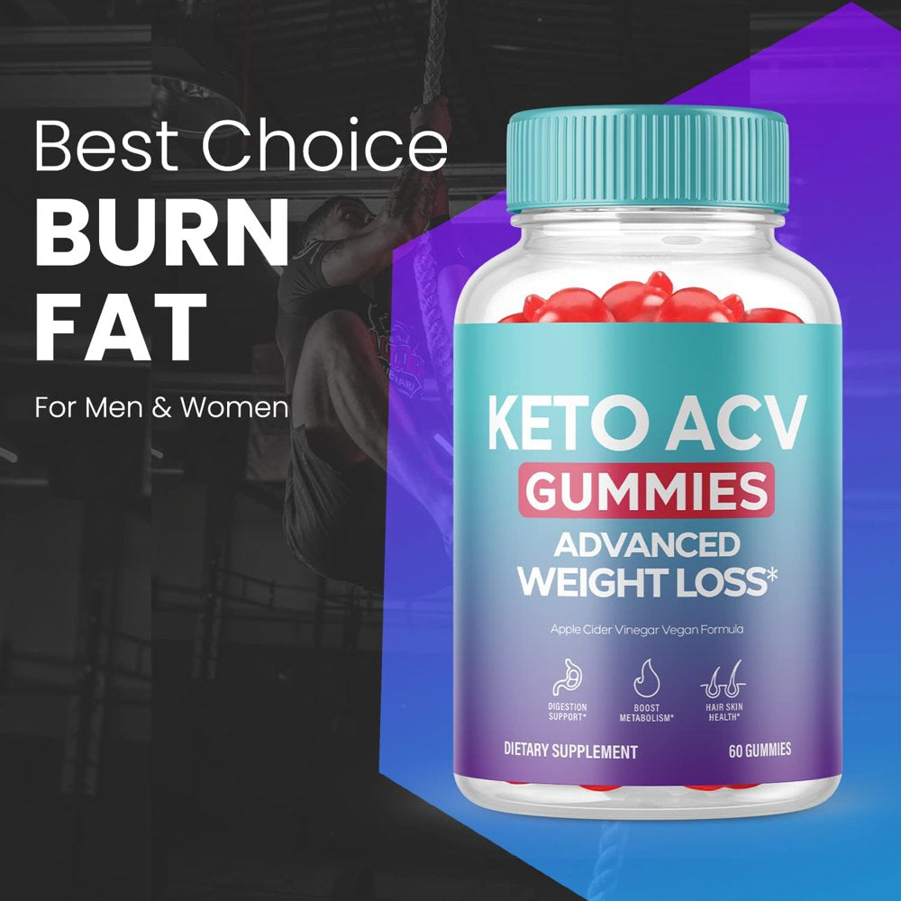 (2 Pack) Keto ACV Gummies - Energy & Focus Boosting Dietary Supplements for Weight Management & Metabolism - Fat Burn - 120 Gummies