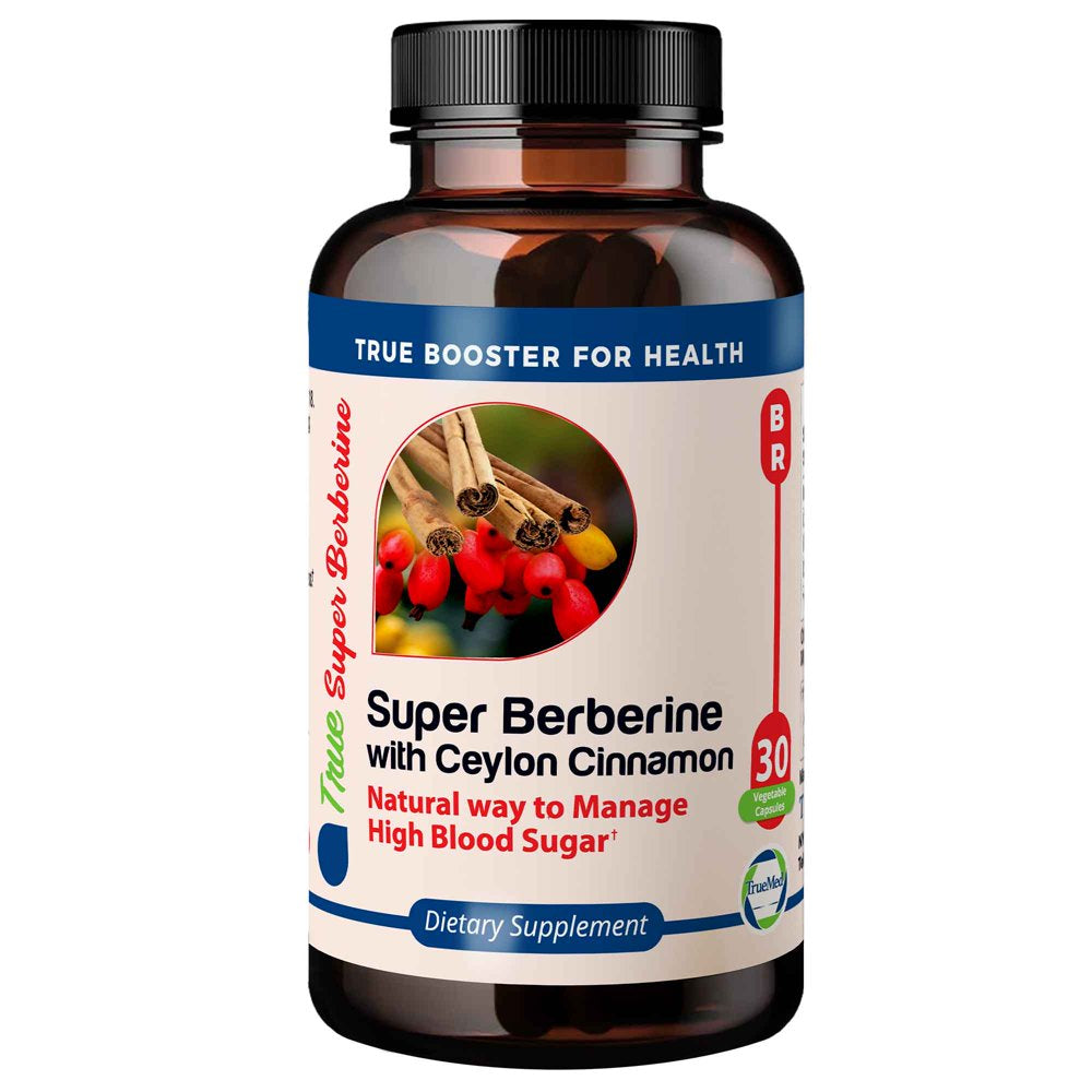 Truemed Super Berberine Ceylon Cinnamon Dihydroberberine 4250 Mg 30 Vegetable Capsules