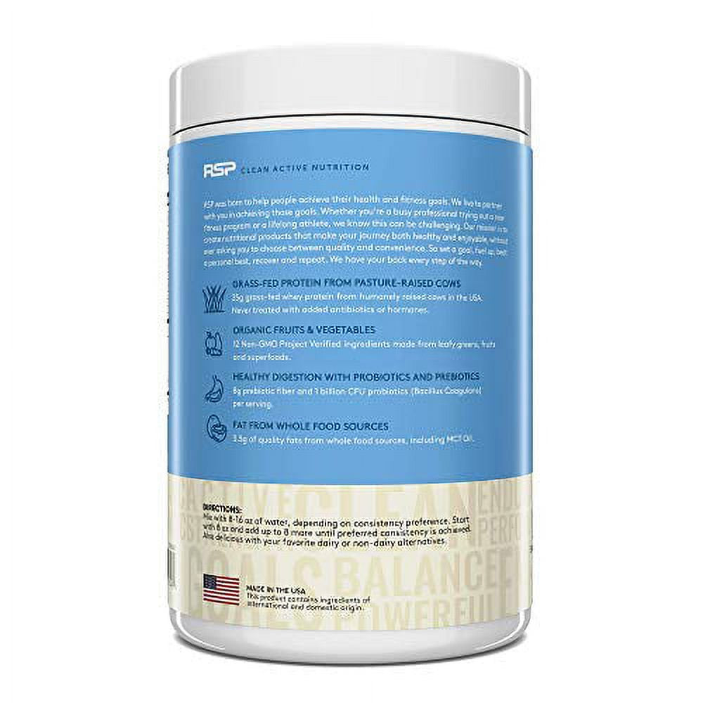 Truefit Meal Replacement Shakes Powder, Grass Fed Whey Protein, Vanilla, 2 Lb