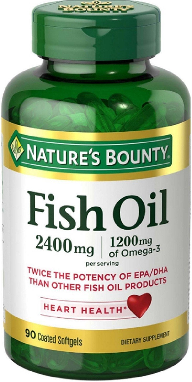 Nature'S Bounty Fish 2400 Mg Oilsoftgels, 270 Count (3X90Ct)