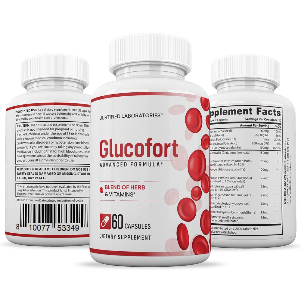 (3 Pack) Glucofort Premium Formula 688MG 180 Capsules