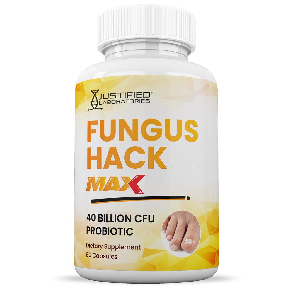 (10 Pack) Fungus Hack Max 40 Billion CFU Probiotic Nail Support 600 Capsules