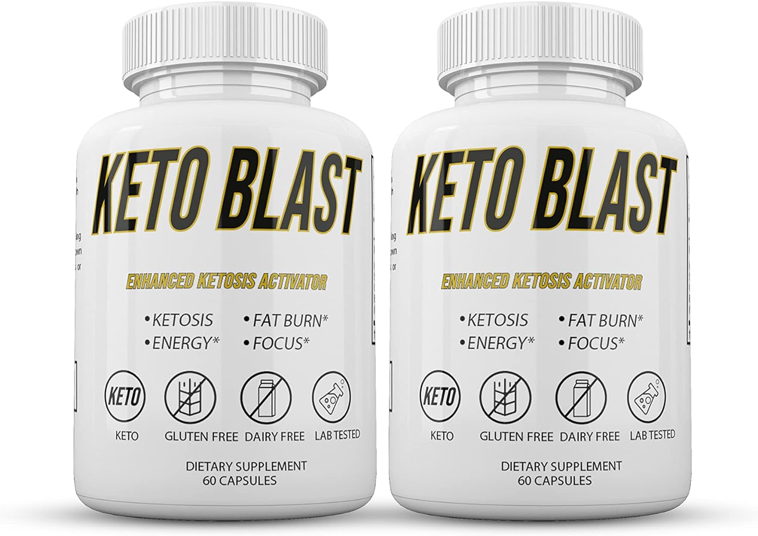 (Official) Keto Blast, Advanced Formula, Made in the USA, (2 Bottle Pack), 60 Day Supply