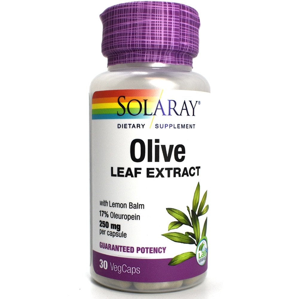 Solaray Olive Leaf Extract -- 250 Mg - 60 Capsules