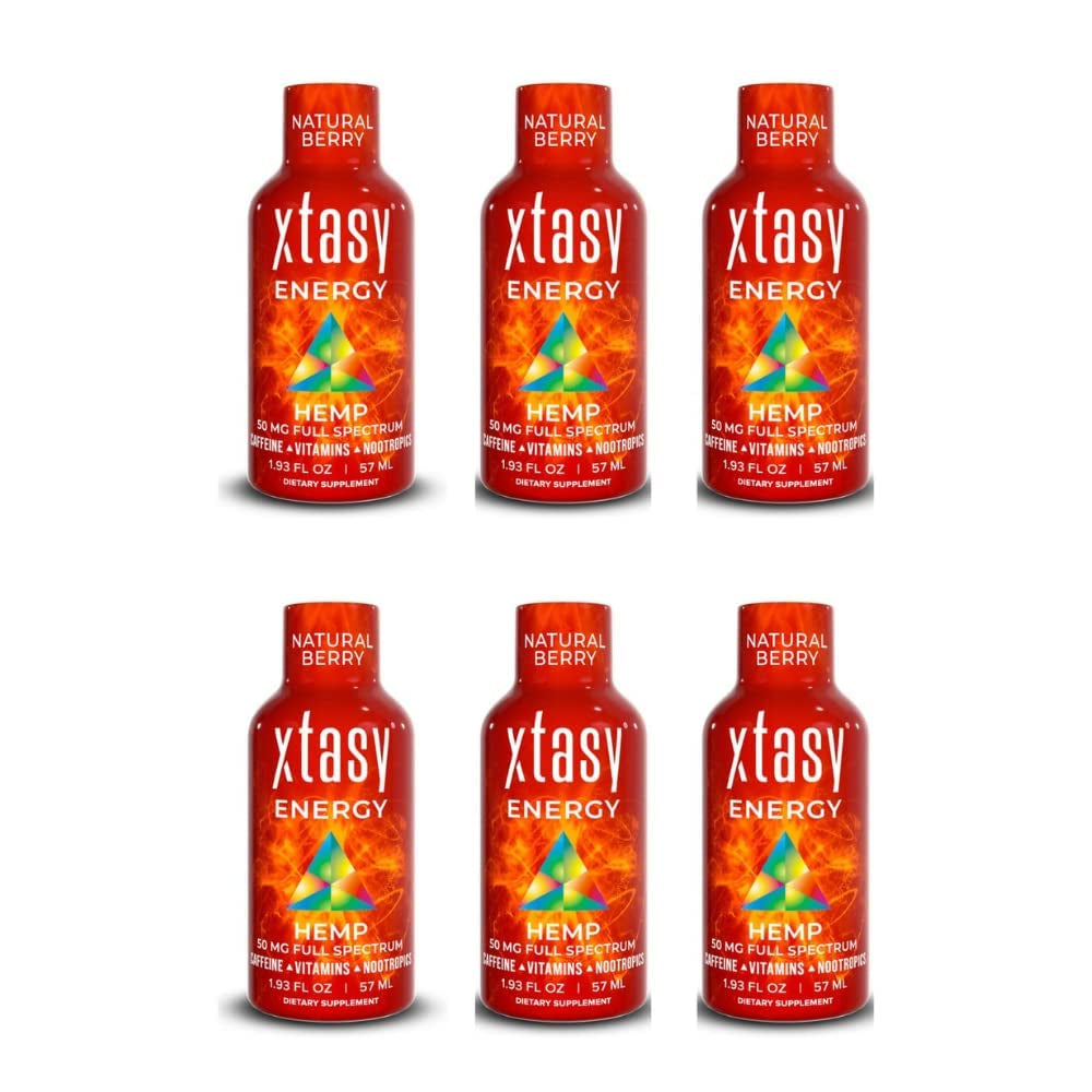 Xtasy Energy Shot - Nootropic Pre-Workout Energy Shot - Xtasy Clean Energy Powers Mind and Body like No Other Pre-Workout or Natural Energy Drink (6 Pack)