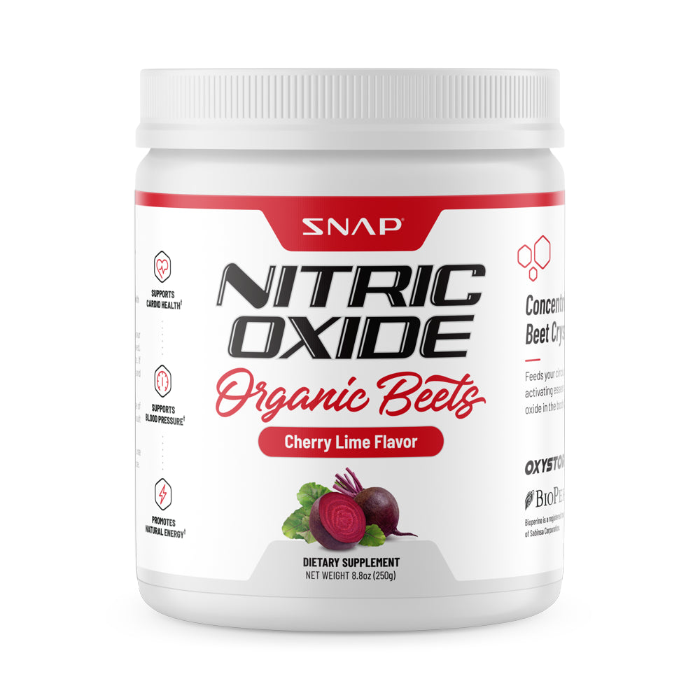 Snap Supplements Nitric Oxide Beet Root Powder Cherry Lime - Support Heart Health, 250G