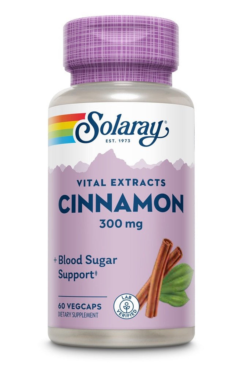 Solaray Cinnamon -- 300 Mg - 60 Vegcaps