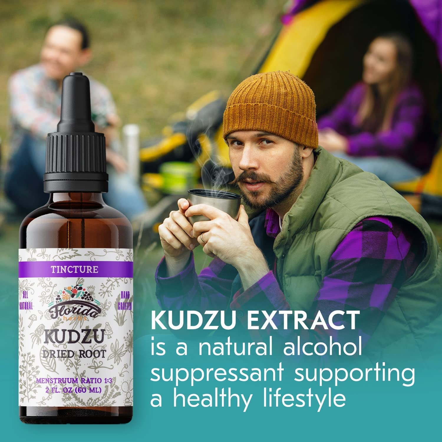 Kudzu Extract – Liver Cleanse Detox - Kudzu Root Organic Supplement- Natural Kudzu Plant for Heart Health - Inflammation Relief Kudzu Root Extract - Non-Alcohol Supplement - Made in USA – 2 Oz