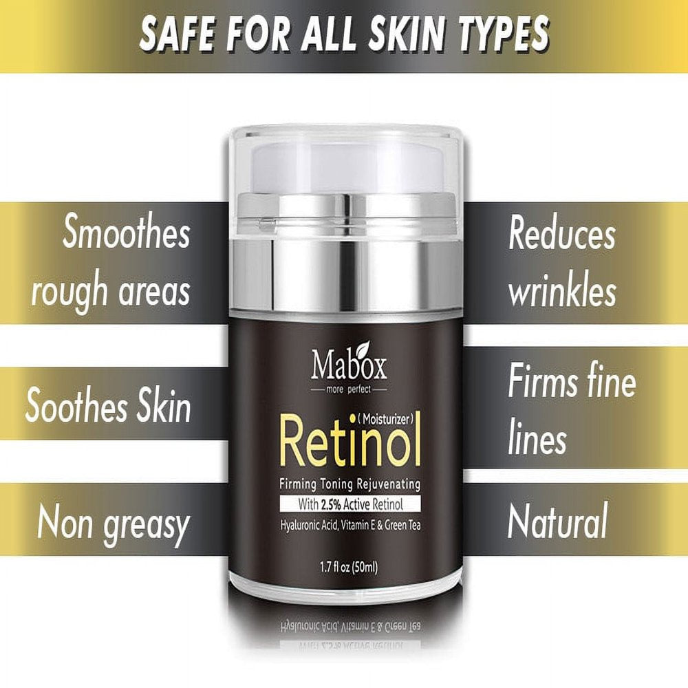 Weloille Pure Antiwrinkle Face & Neck Retinol Cream with Hyaluronic Premium Antiaging Face Moisturizer - Antiaging Firming Facial Cream to Reduce Wrinkles