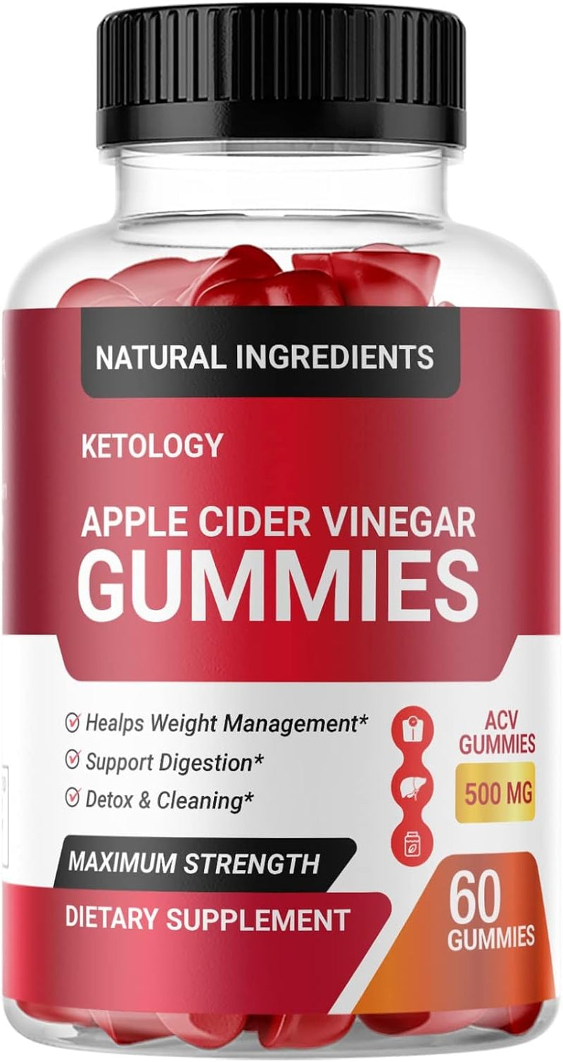 Lomilan Ketology Gummies, Ketology ACV Gummies for Weight Loss, 60 Count (Pack of 1)