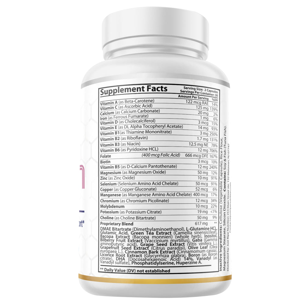 6 Pack Nooceptin - Cognitive Enhancer Capsules for Cognition and Focus