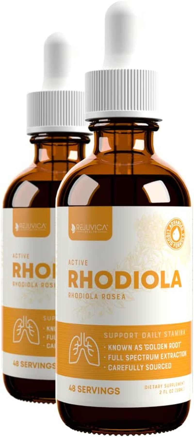 Active Rhodiola - Rhodiola Root Extract with Natural Rosavins - Liquid Delivery for Better Absorption - Supports Energy & Stress