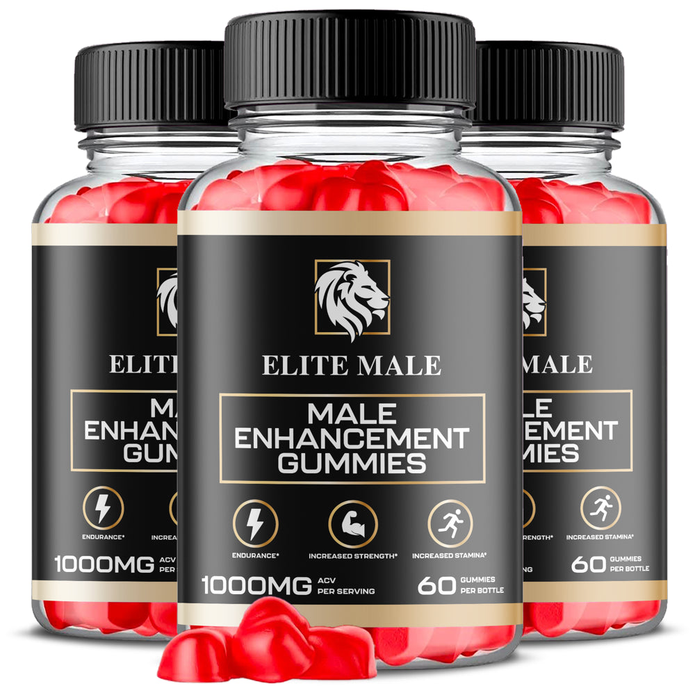 (3 Pack) Elite Male Gummies - 180 Gummies