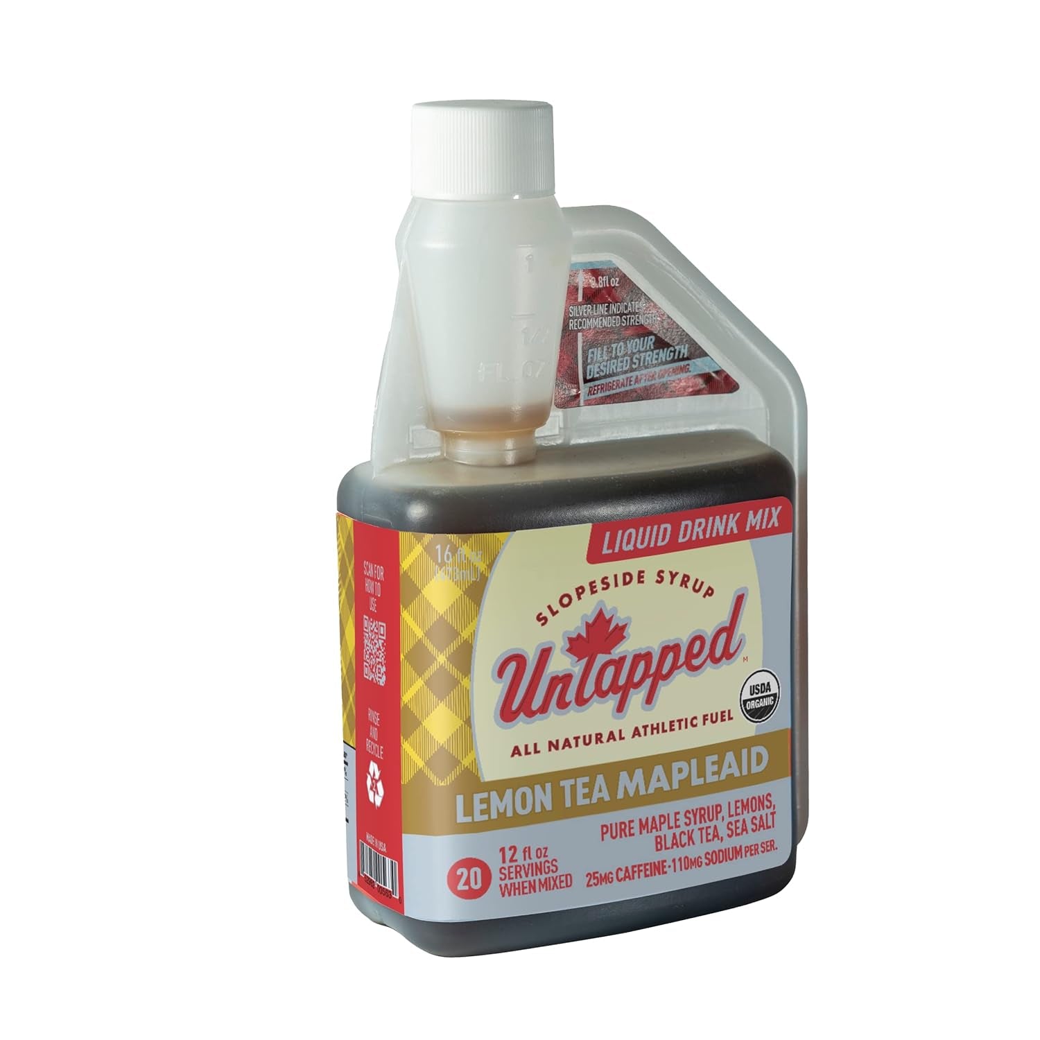 Untapped Liquid Lemon Tea Mapleaid Bulk Bottle – 20 Servings