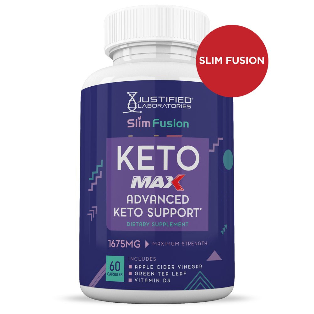 (5 Pack) Slim Fusion Keto ACV MAX Pills 1675Mg Alternative to Gummies Dietary Supplement 300 Capsules