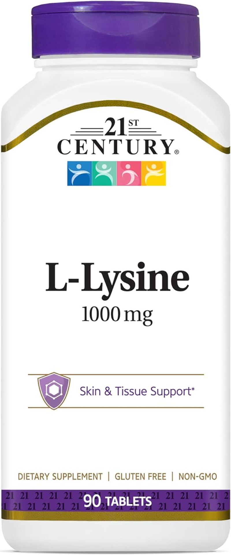 21St Century Healthcare L-Lysine 1000 Mg, 90 Count Tablets