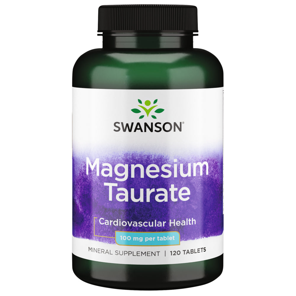 Swanson Magnesium Taurate 100 Mg 120 Tablets