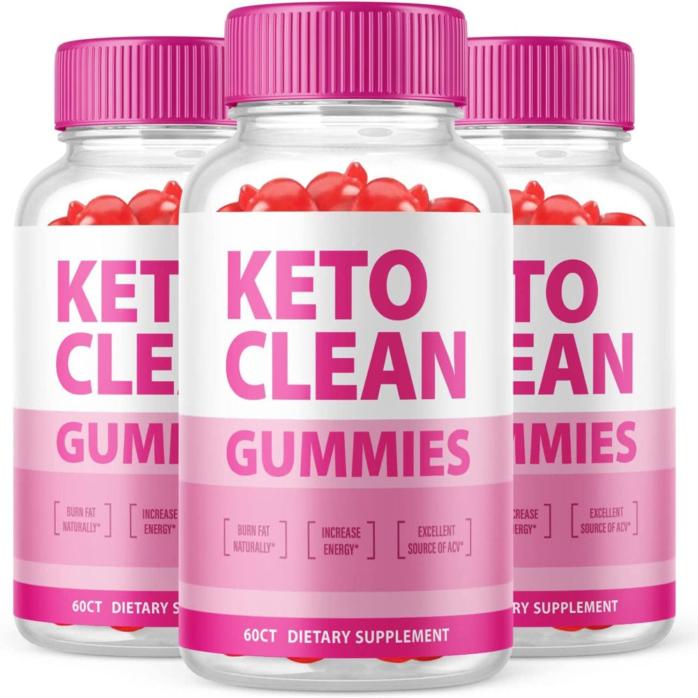 (3 Pack) Keto Clean ACV Gummies - Supplement for Weight Loss - Energy & Focus Boosting Dietary Supplements for Weight Management & Metabolism - Fat Burn - 180 Gummies