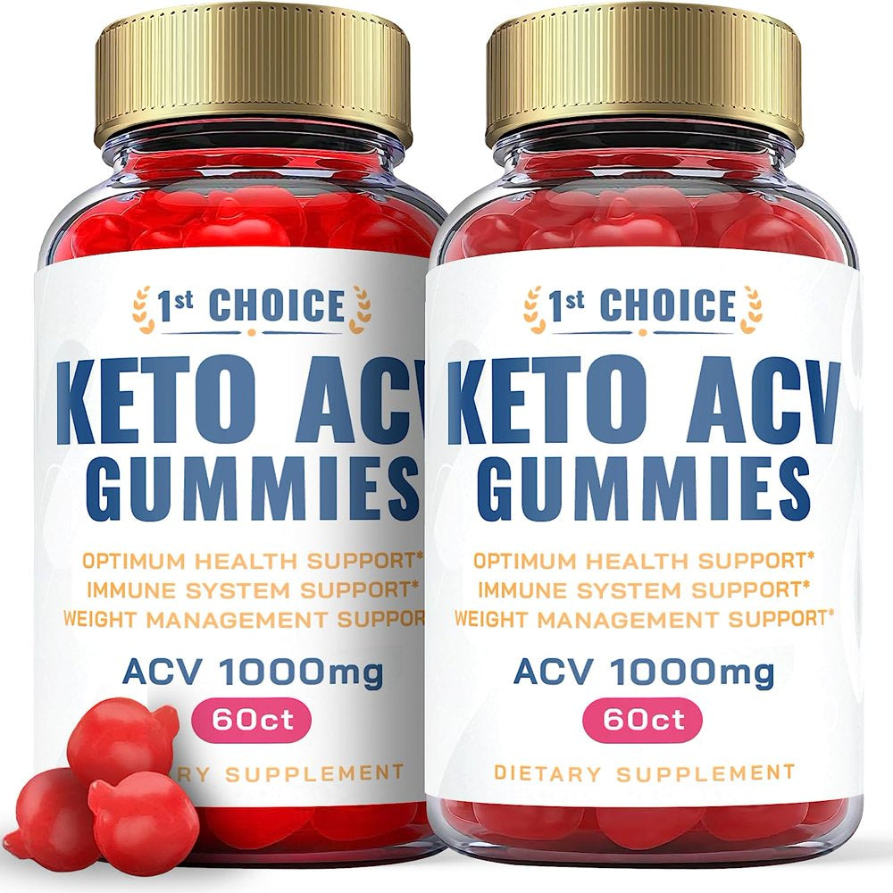 (2 Pack) 1St Choice Keto ACV Gummies - Supplement for Weight Loss - Energy & Focus Boosting Dietary Supplements for Weight Management & Metabolism - Fat Burn - 120 Gummies