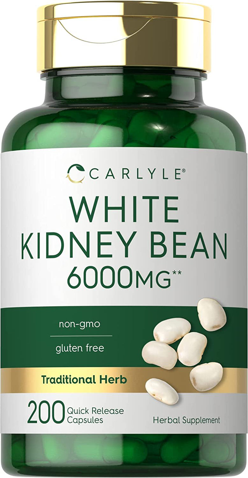 White Kidney Bean Extract | 6000Mg | 200 Count | by Carlyle