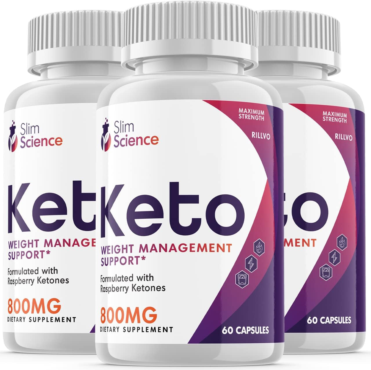 (3 Pack) Slim Science Keto Pills Weight Management Support Advanced Formula (180 Capsule)