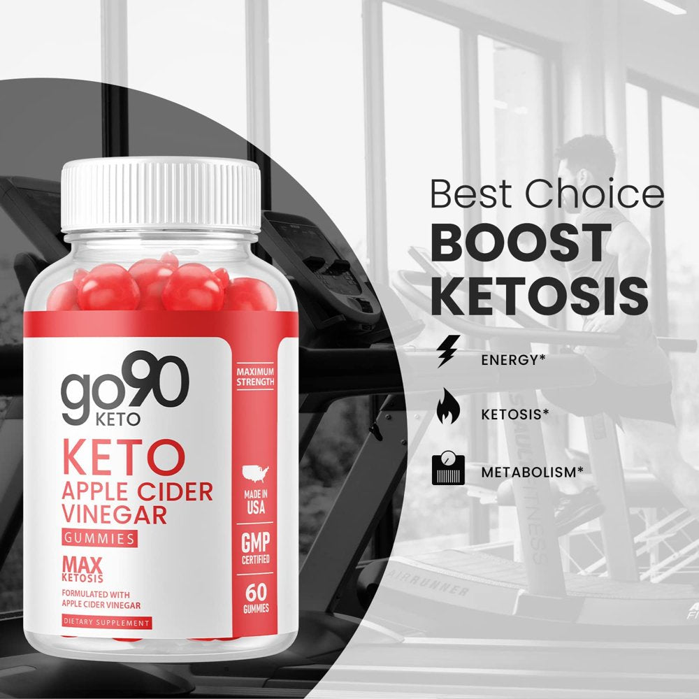 (1 Pack) Go90 Keto ACV Gummies - Supplement for Weight Loss - Energy & Focus Boosting Dietary Supplements for Weight Management & Metabolism - Fat Burn - 60 Gummies