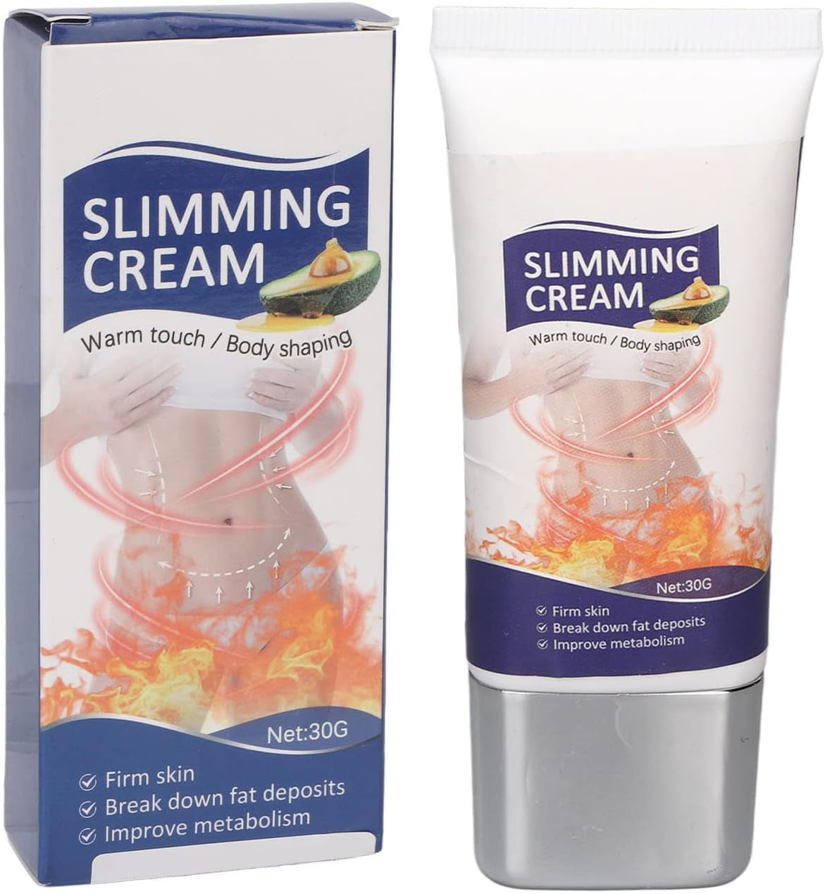 30G Hot Cream for Arm Waist Hip Leg, Lose Weight Cream