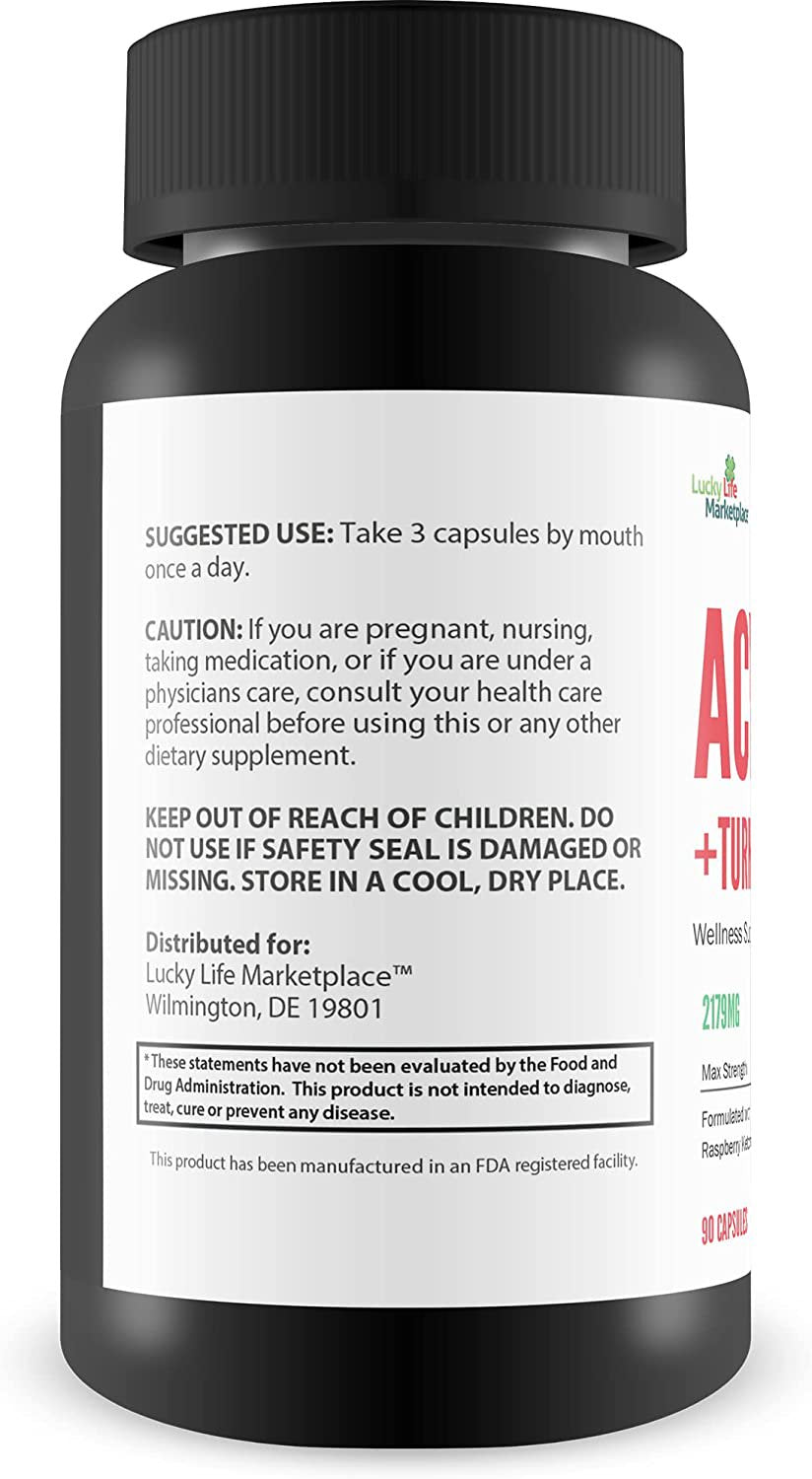 ACV + Keto + Turmeric - Support Reduced Inflammation - Keto Friendly ACV + Turmeric Supplement - Balance Blood Sugar & Support Immune Function with Vitamin C, D, & Zinc - 90 Count